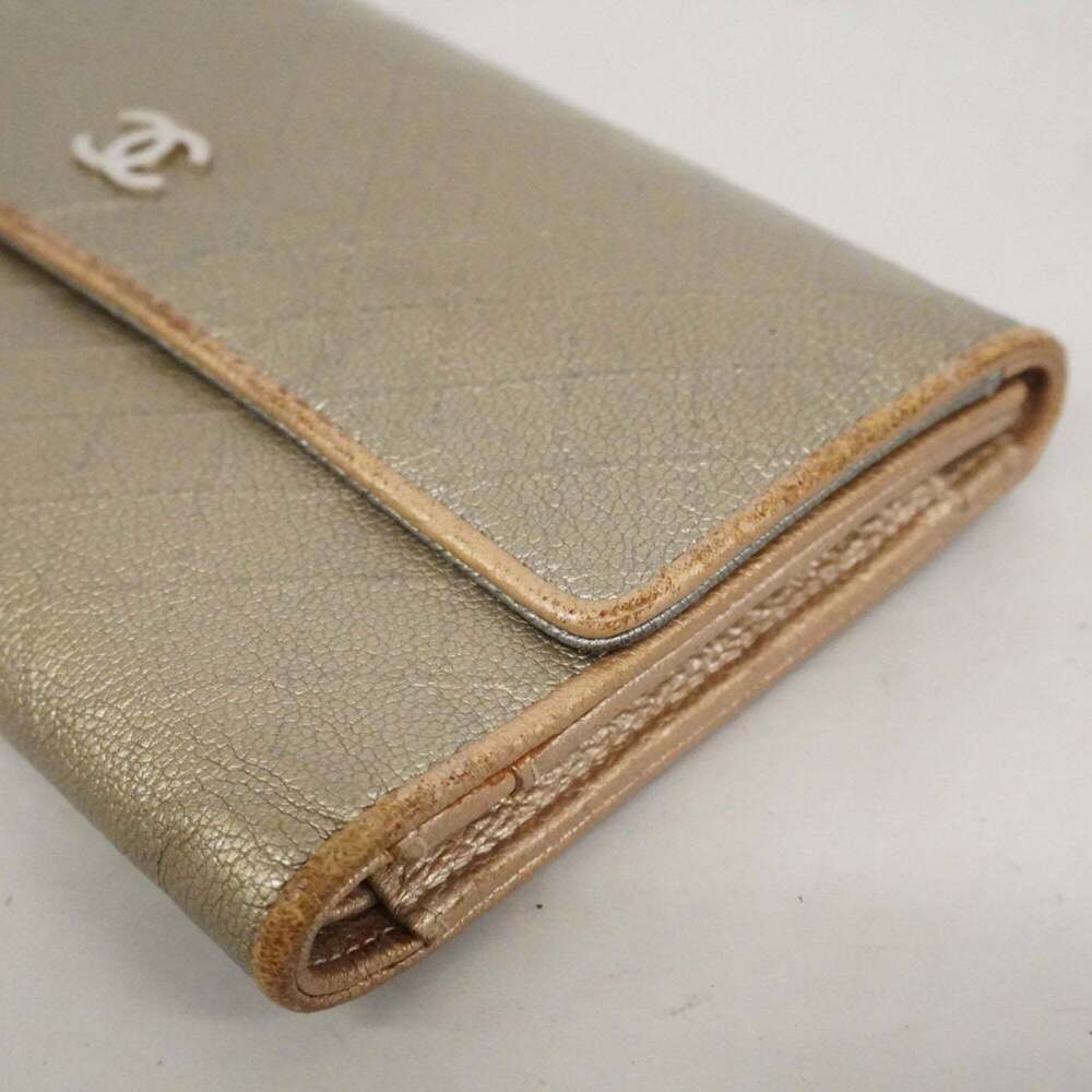 CHANEL Gray Leather Wallet - Picture 6 of 16